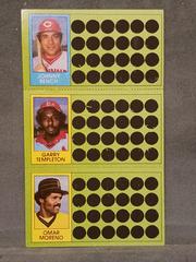 Johnny Bench, Gary Templeton, Omar Moreno #64, 82, 100 Baseball Cards 1981 Topps Scratch Offs Prices