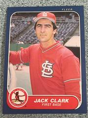 Jack Clark Baseball Cards 1986 Fleer Prices