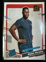 Myles Murphy #48 Football Cards 2023 Panini Donruss Rated Rookies Portrait Prices