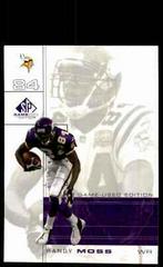 Randy Moss Football Cards 2001 SP Game Used Prices