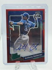 Anthony Gutierrez [Red] #RPS-AG Baseball Cards 2023 Panini Donruss Optic Rated Prospect Signatures Prices