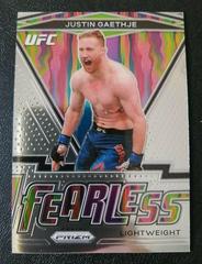 Justin Gaethje Ufc Cards 2021 Panini Prizm UFC Fearless Prices