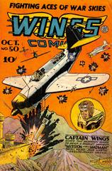 Wings Comics #50 (1944) Comic Books Wings Comics Prices
