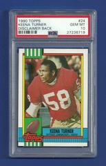 Keena Turner [Disclaimer Back] Football Cards 1990 Topps Prices
