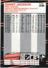 Back | Danny Jackson Baseball Cards 1988 Fleer Update