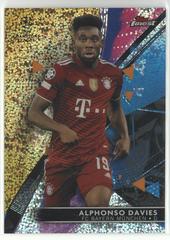 Alphonso Davies [Gold Speckle] Soccer Cards 2021 Topps Finest UEFA Champions League Prices