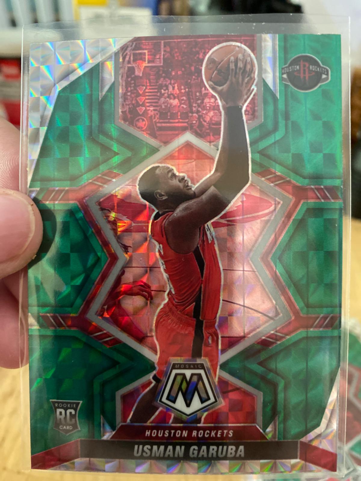 Usman Garuba [Green] 222 Prices [Rookie] 2021 Panini Mosaic