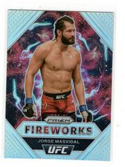Jorge Masvidal [Silver] Ufc Cards 2021 Panini Prizm UFC Fireworks Prices