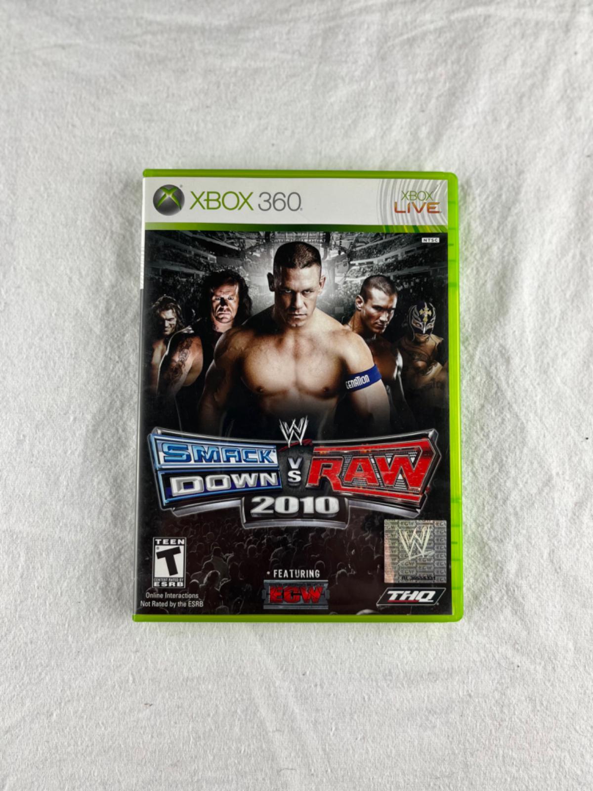 Wwe Smackdown Vs Raw 2010 Item Box And Manual Xbox 360 4637