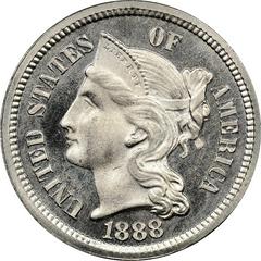 1888 [PROOF] Coins Three Cent Nickel Prices