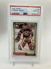 Dominik Hasek #136 Hockey Cards 1992 Topps Prices
