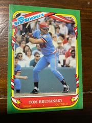 Tom Brunansky #17 Baseball Cards 1987 Fleer Star Stickers Prices