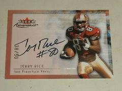 Jerry Rice [Gold] Football Cards 2000 Fleer Autographics Prices