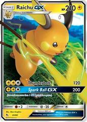 Shiny Raichu Gx Surfing Custom Pokemon Card Premium Quality 