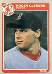 Roger Clemens #155 Baseball Cards 1985 Fleer Prices