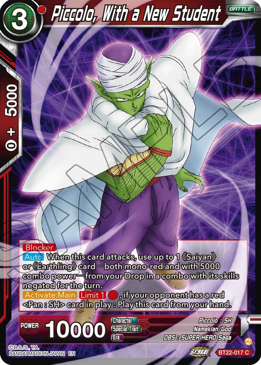 Piccolo, With a New Student BT22-017 Dragon Ball Super Critical Blow