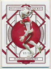 DeAndre Hopkins [Jersey Number Red] #2 Football Cards 2020 Panini National Treasures Prices