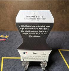 'Back Of Card' | Mookie Betts Baseball Cards 2021 Stadium Club Triumvirates