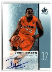 Demetri McCamey Basketball Cards 2011 SP Authentic Prices