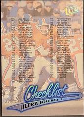 Checklist 145-200, Inserts Football Cards 1997 Ultra Prices
