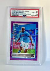 Victor Osimhen [Purple Mojo] #2 Soccer Cards 2020 Panini Chronicles Optic Rated Rookies Serie A Prices