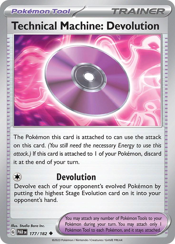 Technical Machine: Devolution #177 Pokemon Paradox Rift