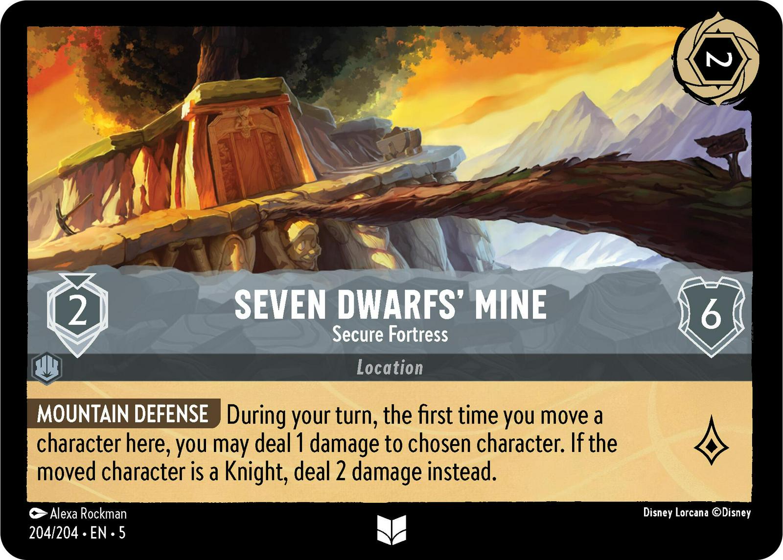 Seven Dwarfs' Mine - Secure Fortress [Foil] #204 Lorcana Shimmering Skies