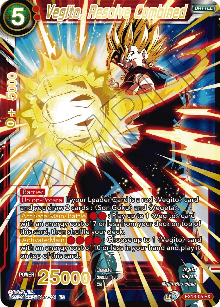 Vegito, Resolve Combined [Foil] EX13-05 Dragon Ball Super Expansion Set: Special Anniversary Box 2020