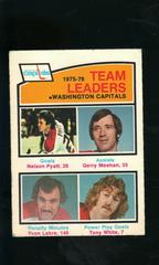 Capitals Team [Leaders] Hockey Cards 1976 O-Pee-Chee Prices