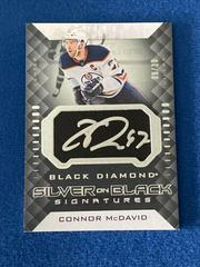 Connor McDavid #SB-CM Hockey Cards 2021 Upper Deck Black Diamond Silver on Black Signatures Prices
