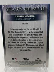 Back Of Card | Yadier Molina Baseball Cards 2022 Topps Stars of MLB