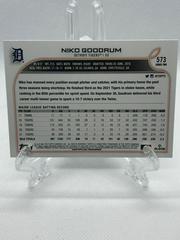 Back Of Card | Niko Goodrum Baseball Cards 2022 Topps