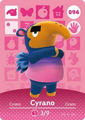 Cyrano #094 [Animal Crossing Series 1] Amiibo Cards Prices
