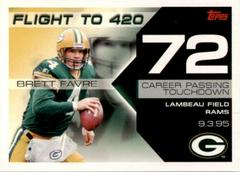 Brett Favre #BF-72 Football Cards 2007 Topps Brett Favre Collection Prices