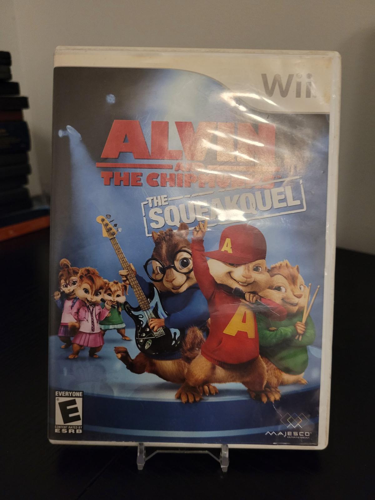 Alvin And The Chipmunks The Squeakquel Item Box And Manual Wii