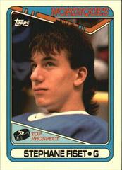 Stephane Fiset #312 Hockey Cards 1990 Topps Tiffany Prices