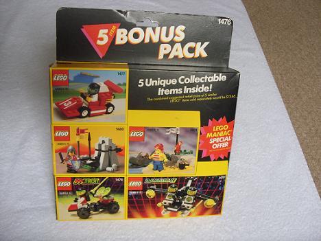 5 Set Bonus Pack #1476 LEGO Value Packs