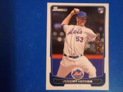 Jeremy Hefner #42 Baseball Cards 2012 Bowman Draft Prices