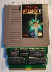 Cartridge And Motherboard  | Dragon Warrior IV NES