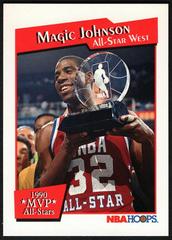 Magic Johnson Basketball Cards 1991 Hoops All-Star MVP's Prices
