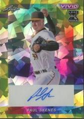 Paul Skenes [Yellow Prismatic] #BA-PS1 Baseball Cards 2023 Leaf Vivid Autograph Prices