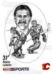 Rejean Lemelin Hockey Cards 1986 Kraft Drawings Prices