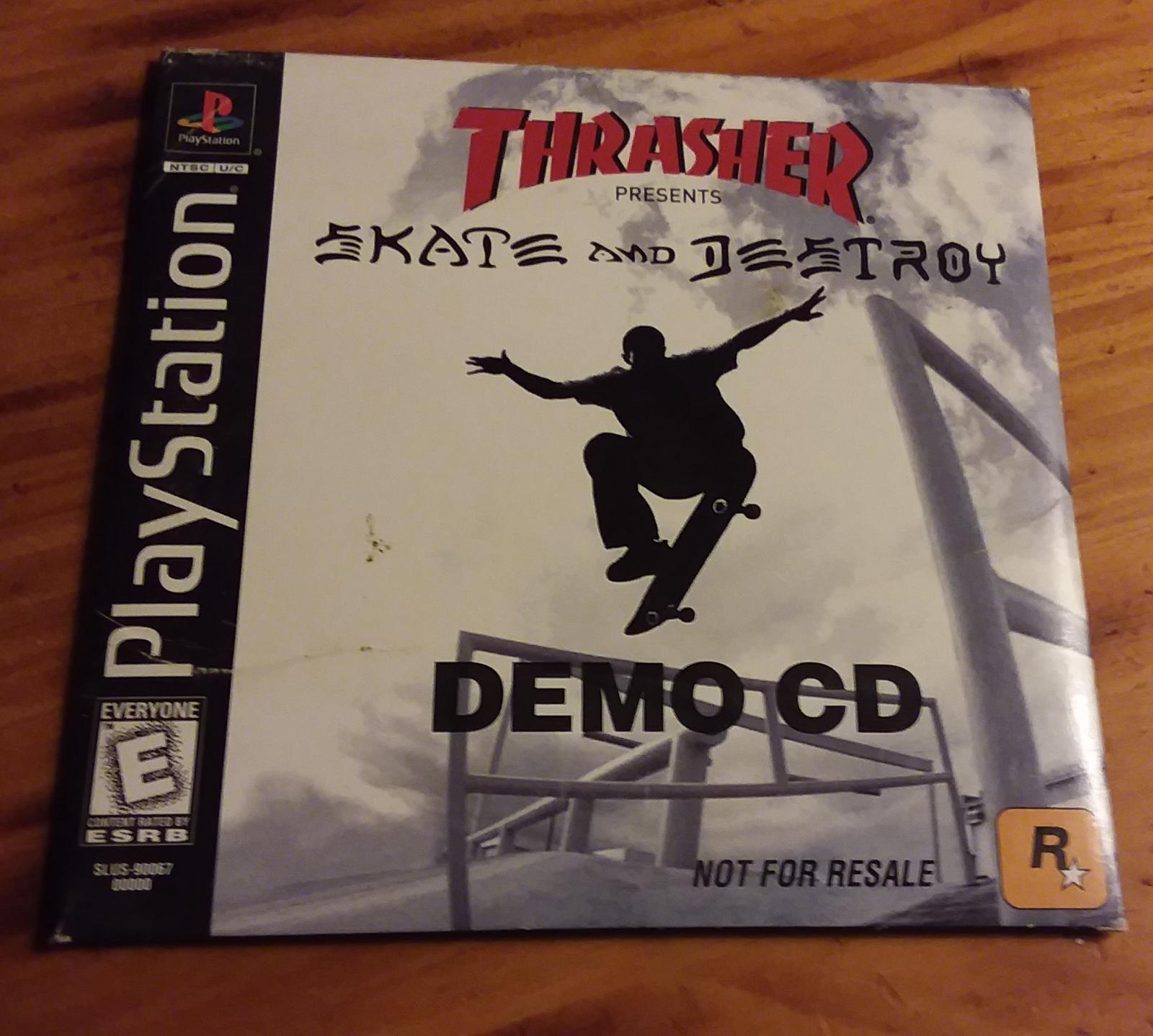 Thrasher Skate and Destroy Demo CD Playstation