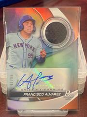Francisco Alvarez #PPAR-FA Baseball Cards 2022 Bowman Platinum Pieces Autograph Relics Prices