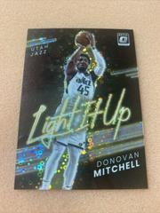 Donovan Mitchell [Holo Fast Break] #14 Basketball Cards 2021 Panini Donruss Optic Light It Up Prices