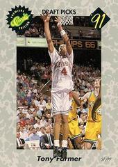 Tony Farmer [Draft Picks Premiere Edition] #50 Basketball Cards 1991 Classic Draft Prices