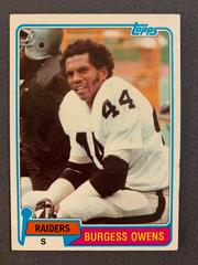 Burgess Ownes Football Cards 1981 Topps Prices