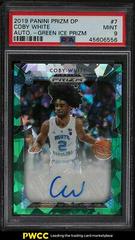 Coby White [Green Ice Prizm] Basketball Cards 2019 Panini Prizm Draft Picks Autographs Prices