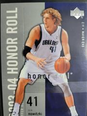 Dirk Nowitzki #13 Basketball Cards 2003 Upper Deck Honor Roll Prices