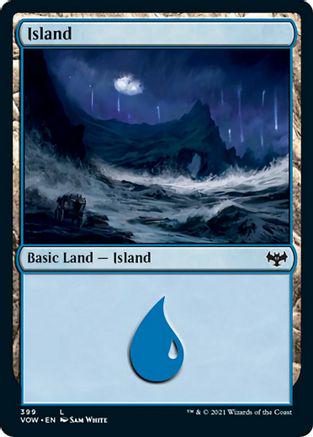 Island #399 Magic Innistrad: Crimson Vow